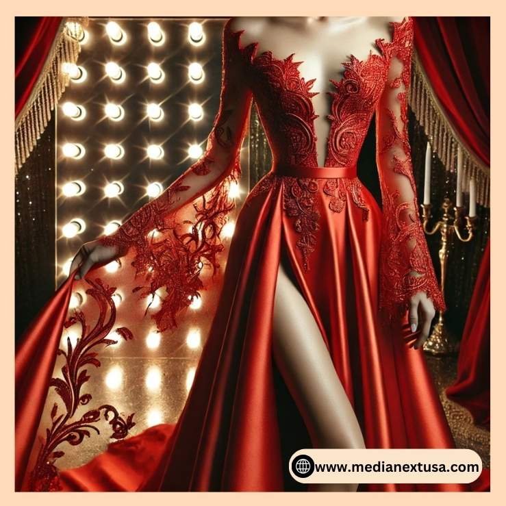 The Fiery Classic Red Dress - telenovela dress to impress
